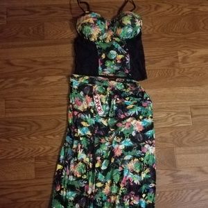 BONGO 2 piece Floral Set